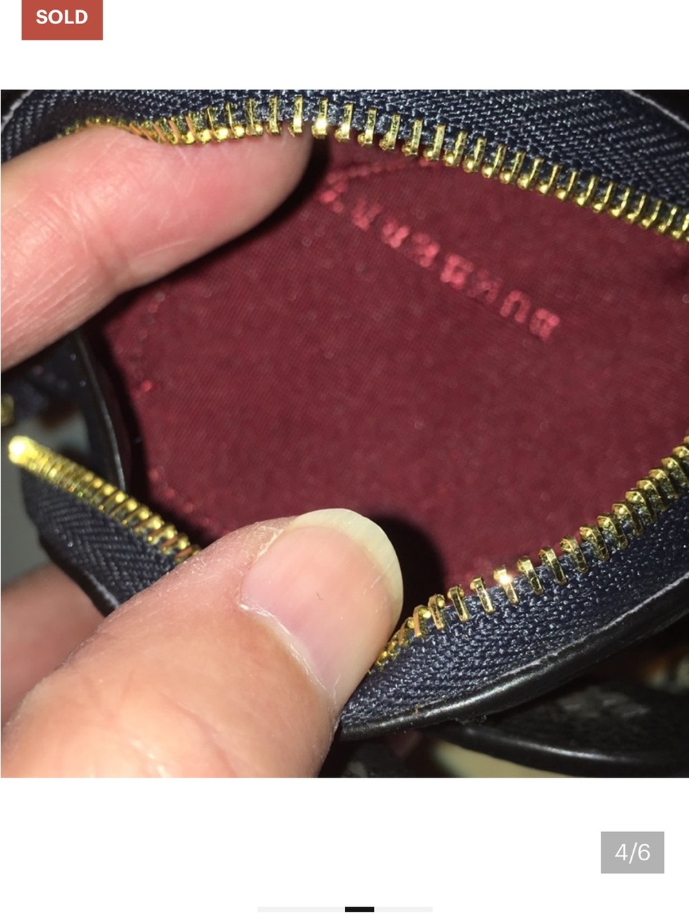 Burberry Blush Pink Quilted Leather Card Holder with Gold Hardware